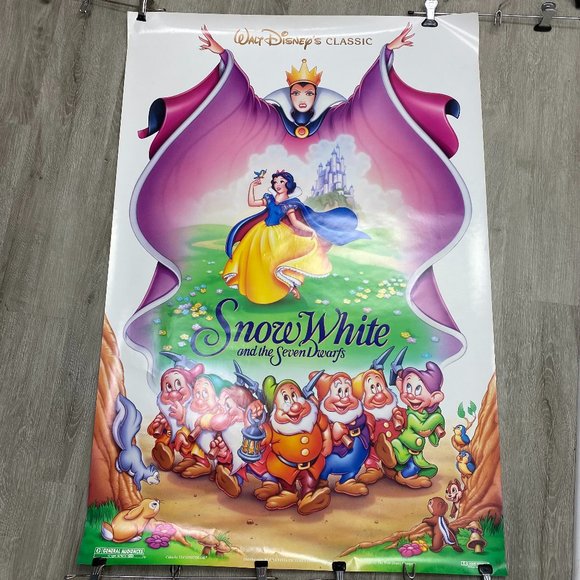 Vintage Original Movie Poster Snow White Double Sided 27